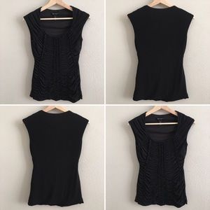 WHBM ruched tip — Black